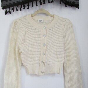 Wilfred ALESSIA cardigan || Puff-Sleeve Alpaca cardigan